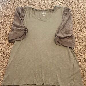 Banana Republic Sage Green Short Sleeve Top